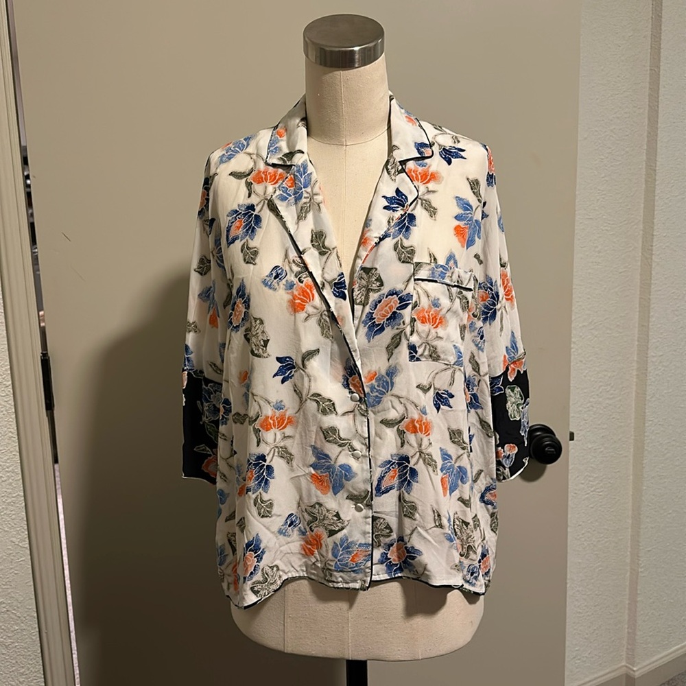 Joie silk blouse, small